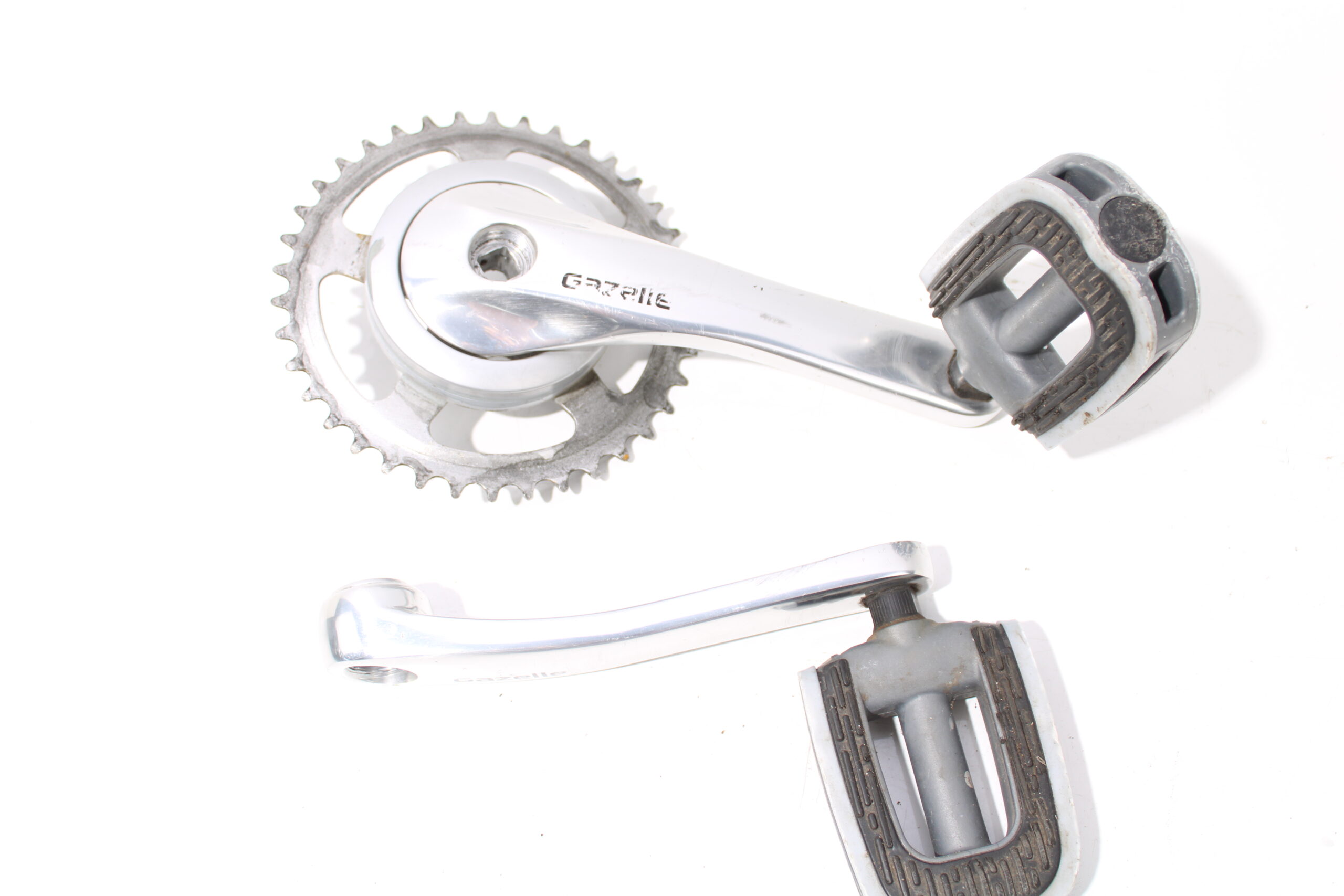 Cranks, trappers tandwiel | nette staat | Gazelle orange xtar innergy - Afbeelding 2